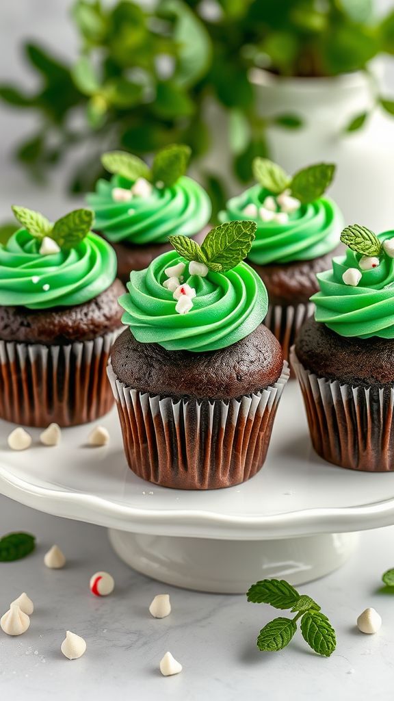 Emerald Isle Delight Cupcakes  