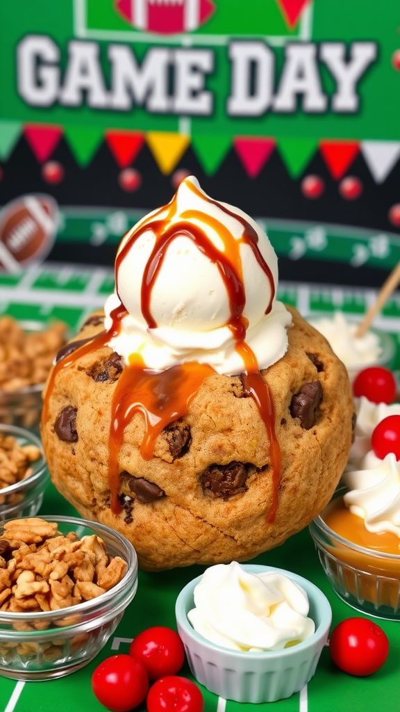 End Zone Cookie Sundae Bar