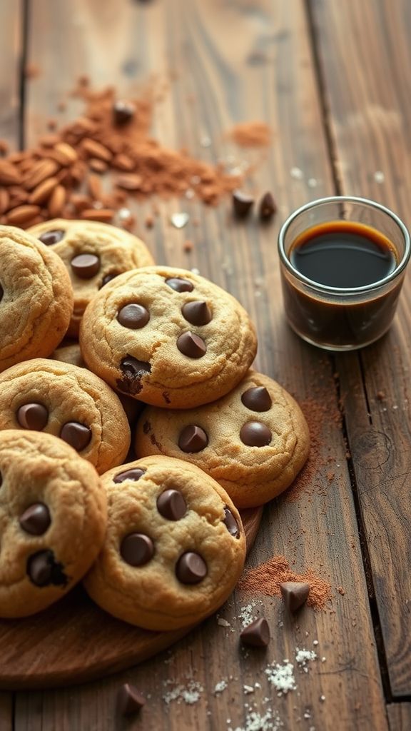 Espresso-Infused Keto Chocolate Chip Cookies