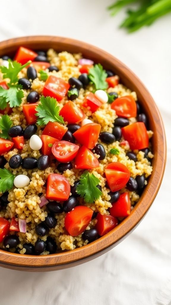 Festive Quinoa and Black Bean Salad