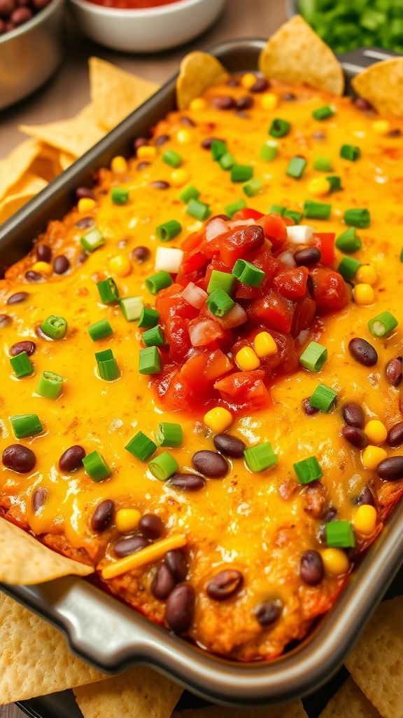 Field Goal Fiesta Bean Dip