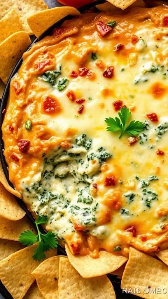 Field Goal Spinach and Artichoke Dip  