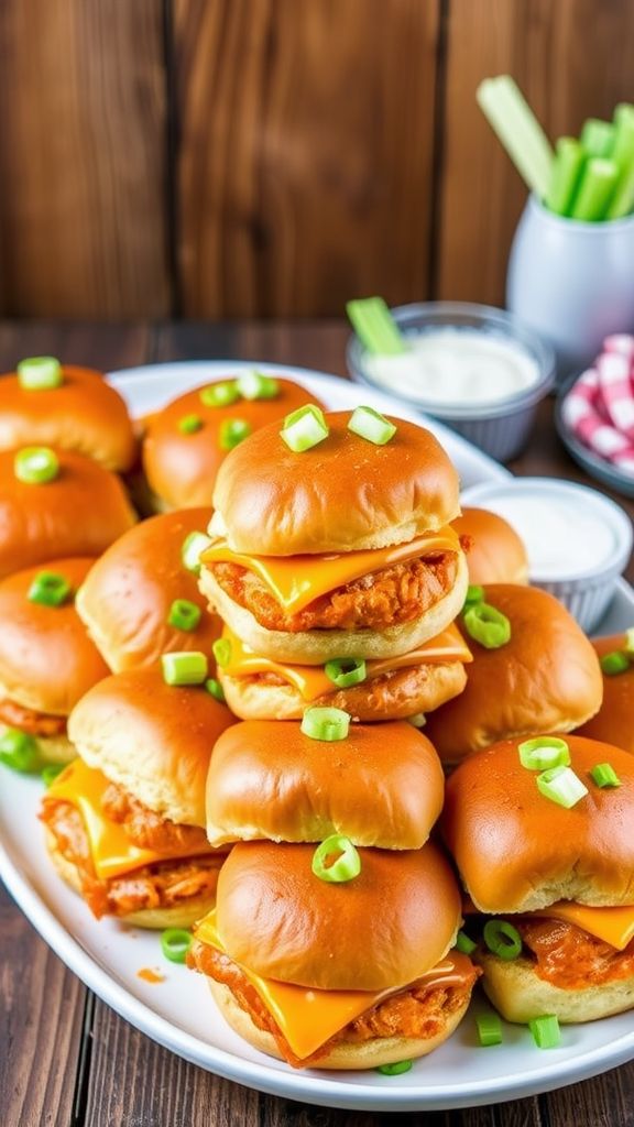 Fiery Buffalo Chicken Sliders