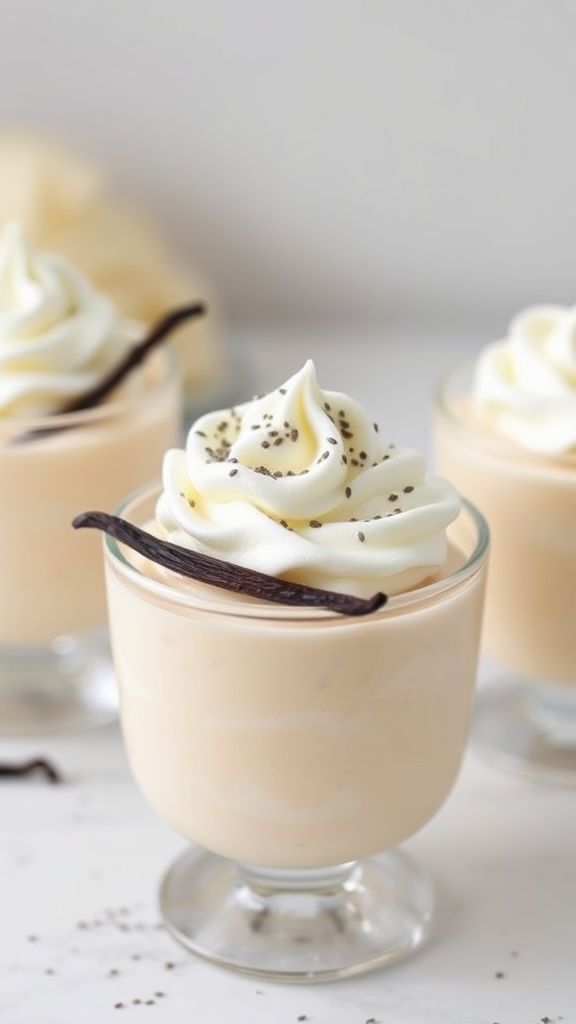 Fluffy Vanilla Bean Keto Pudding