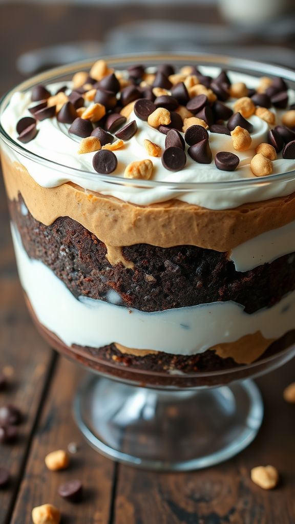 Game-Winning Peanut Butter Brownie Trifle