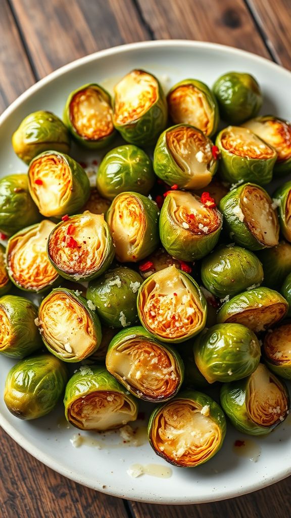 Garlic Butter Parmesan Brussels Sprouts  