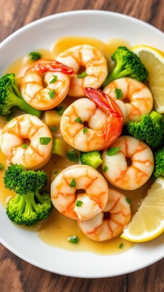 Garlic Butter Shrimp and Broccoli