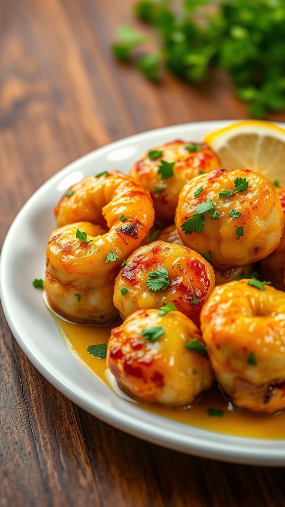 Garlic Butter Shrimp Meatballs