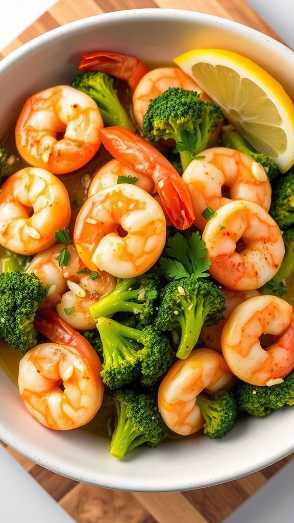 Garlic Butter Shrimp with Broccoli