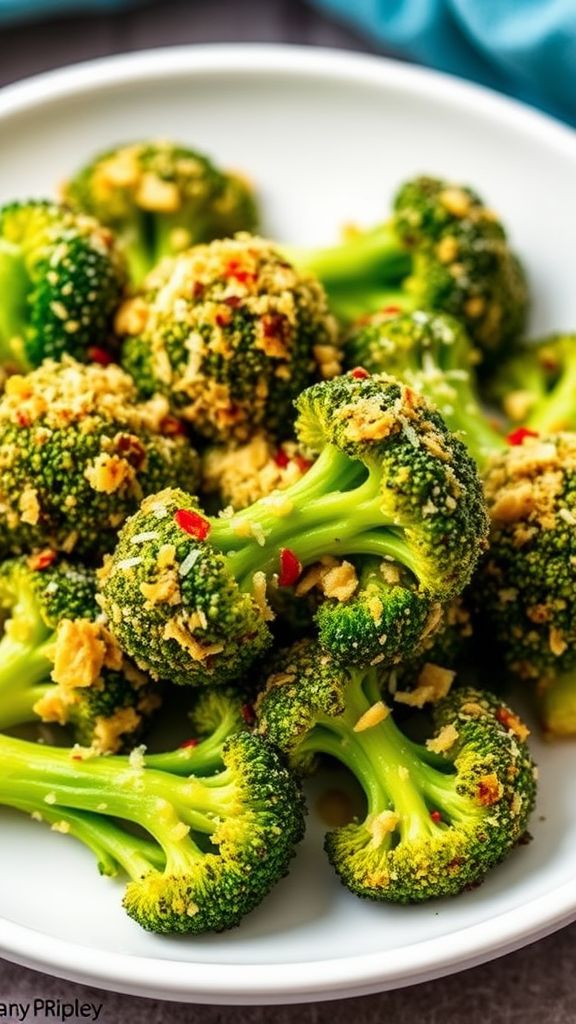 Garlic Parmesan Air Fryer Broccoli