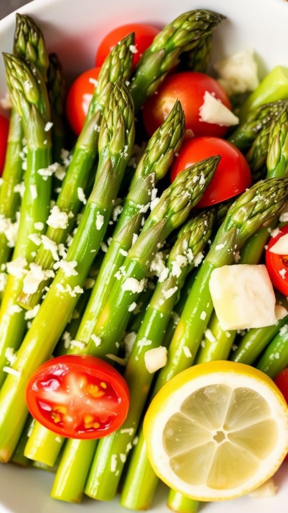 Garlic Parmesan Asparagus Salad