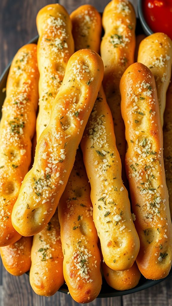 Garlic Parmesan Breadsticks  