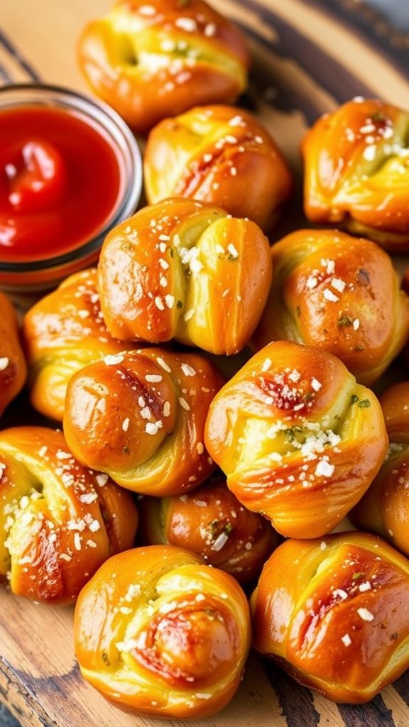 Garlic Parmesan Pretzel Bites