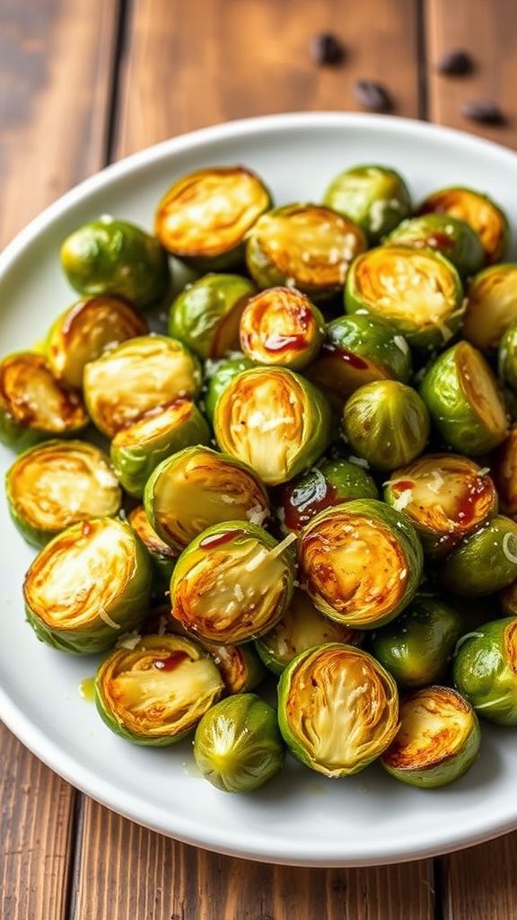 Garlic Parmesan Roasted Brussels Sprouts