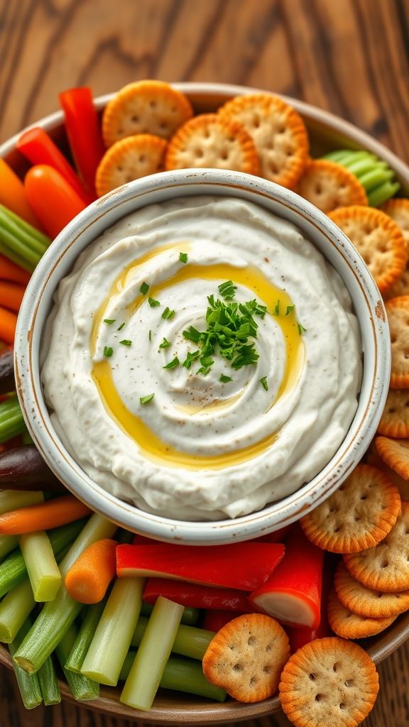 Garlic Parmesan White Bean Dip