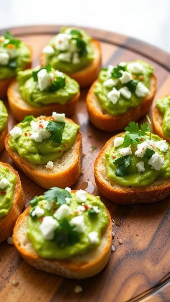 Gourmet Avocado Toast Bites  