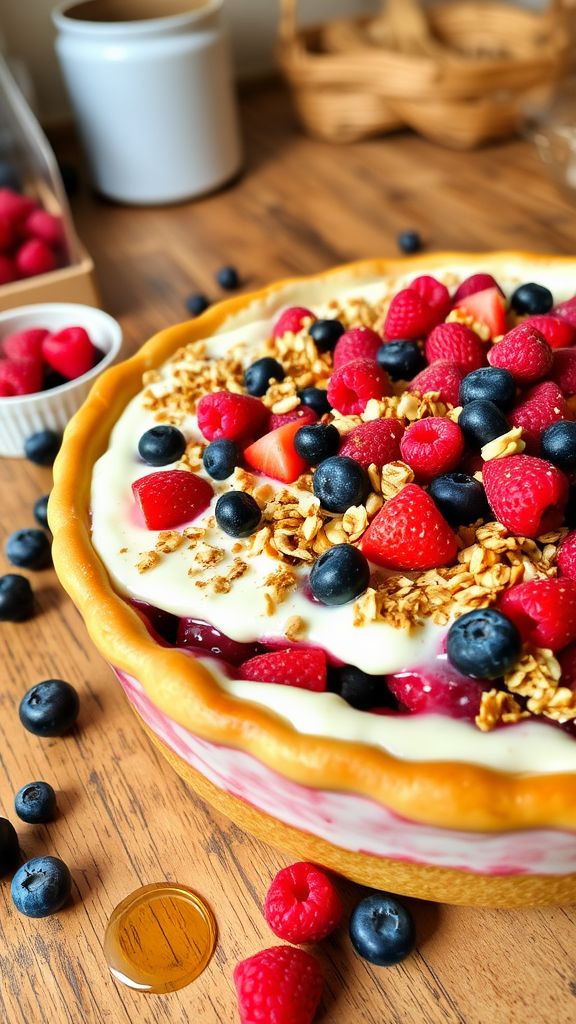 Greek Yogurt and Berry Casserole  