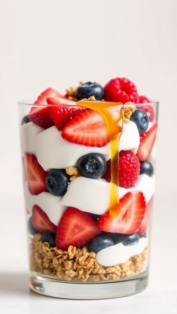 Greek Yogurt and Berry Parfait  