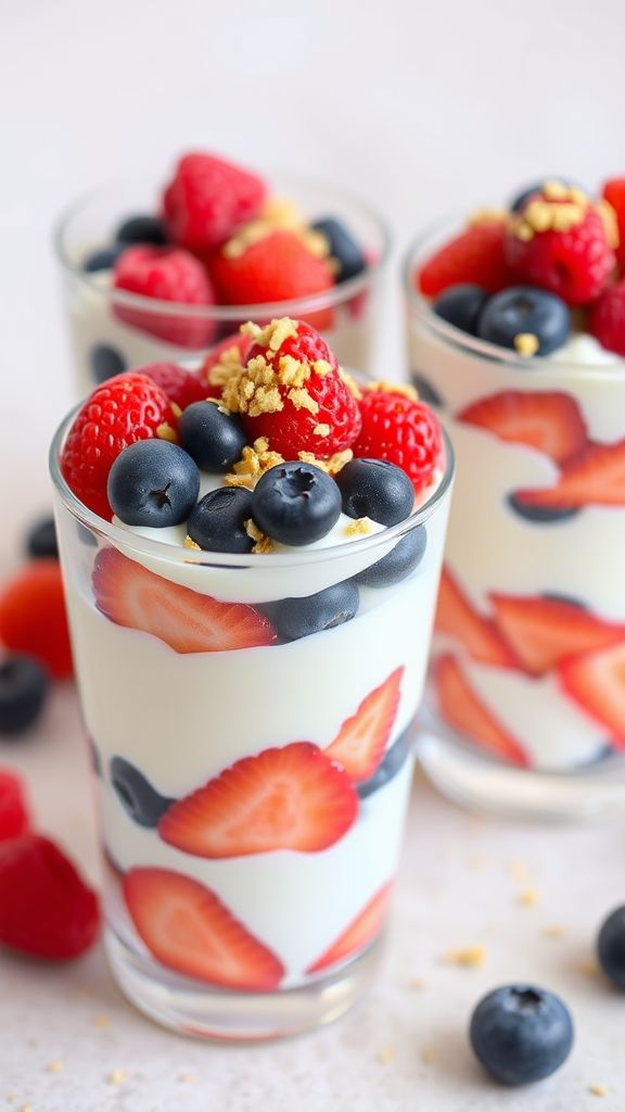 Greek Yogurt and Berry Parfait  