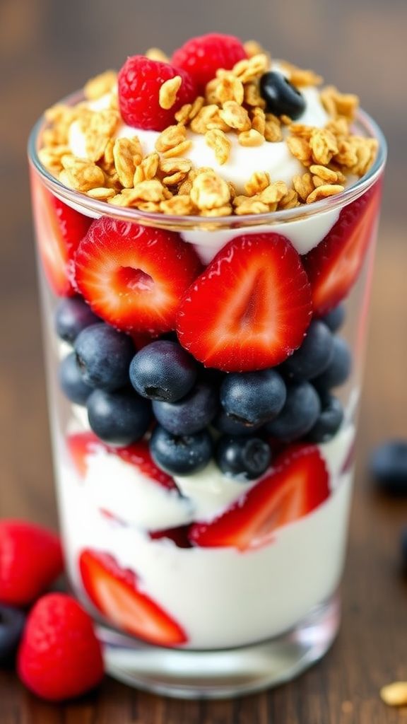 Greek Yogurt and Berry Parfait  