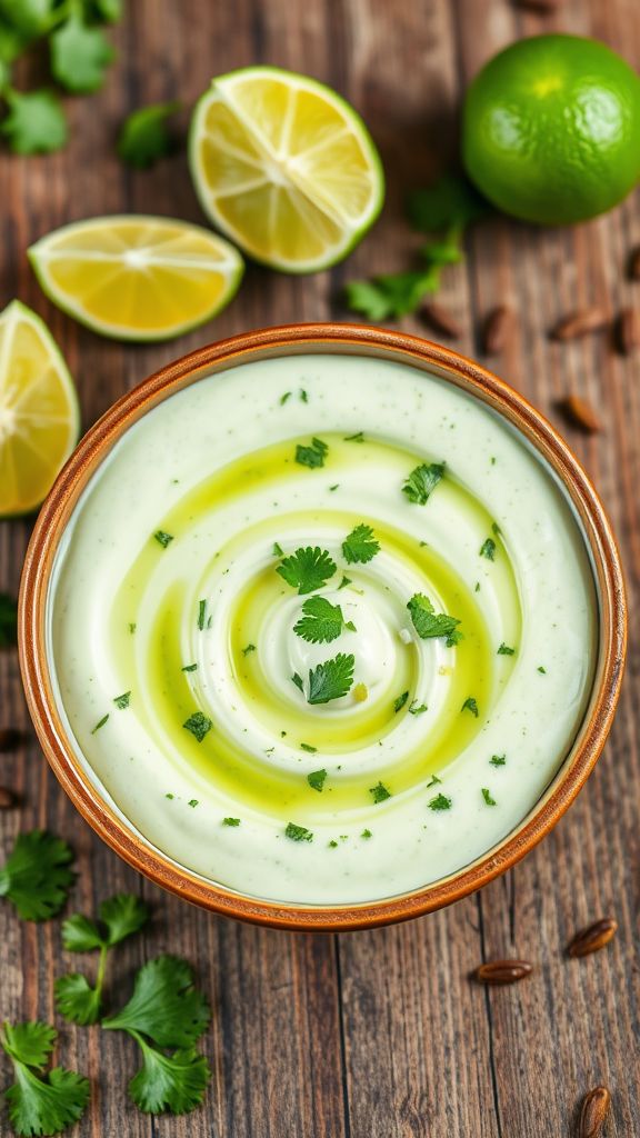 Greek Yogurt-Cilantro Dressing for Mexican Bowls