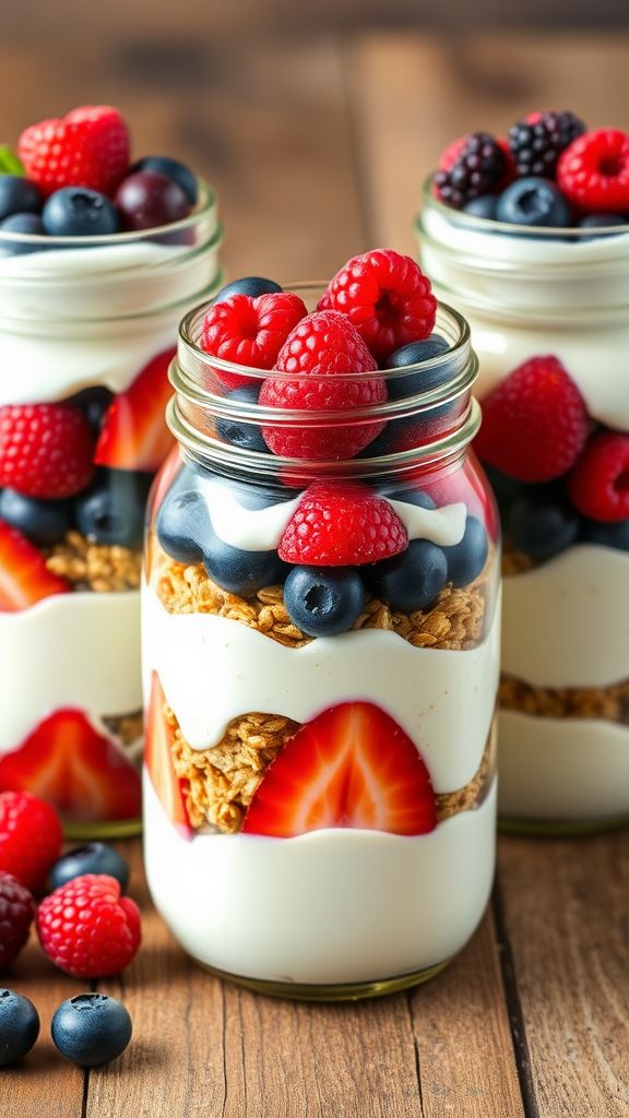 Greek Yogurt Parfait Jars  