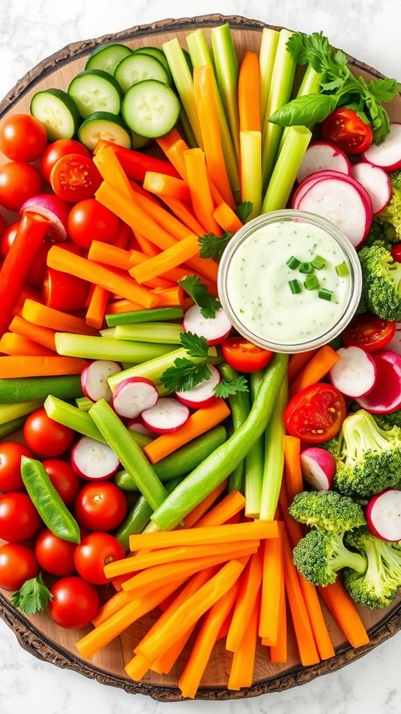 Green Goddess Veggie Board