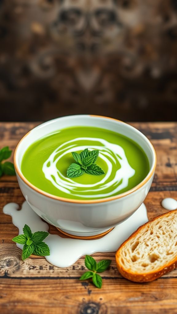 Green Pea and Mint Soup