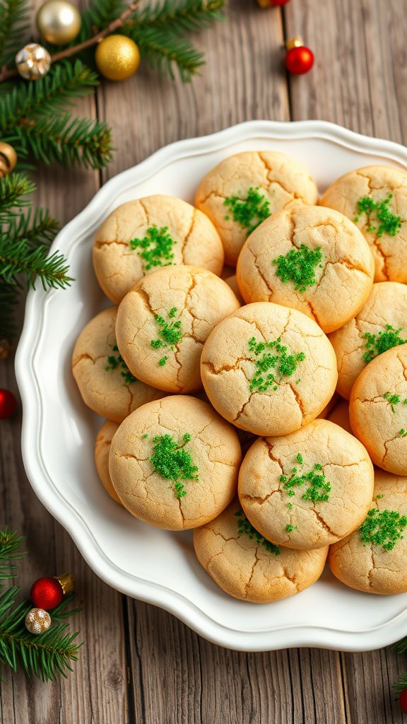 Green Sugar & Spice Cookies  