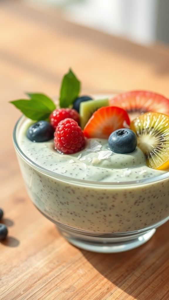 Green Tea Chia Seed Pudding  