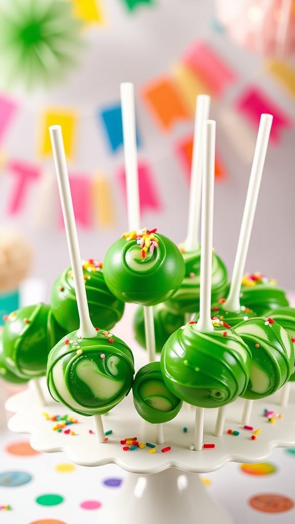 Green Velvet Cake Pops