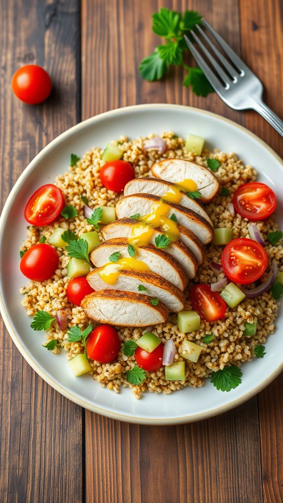 Grilled Chicken and Quinoa Salad  