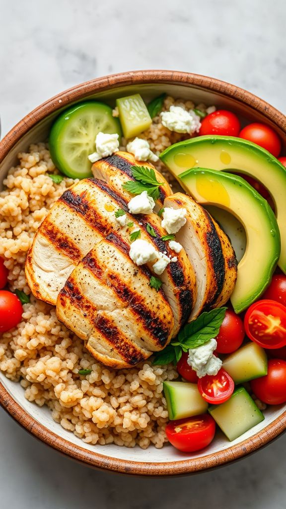 Grilled Chicken Quinoa Bowl  