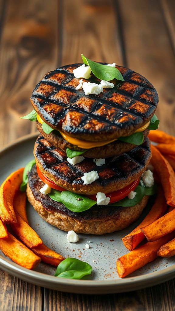 Grilled Portobello Mushroom Burgers   