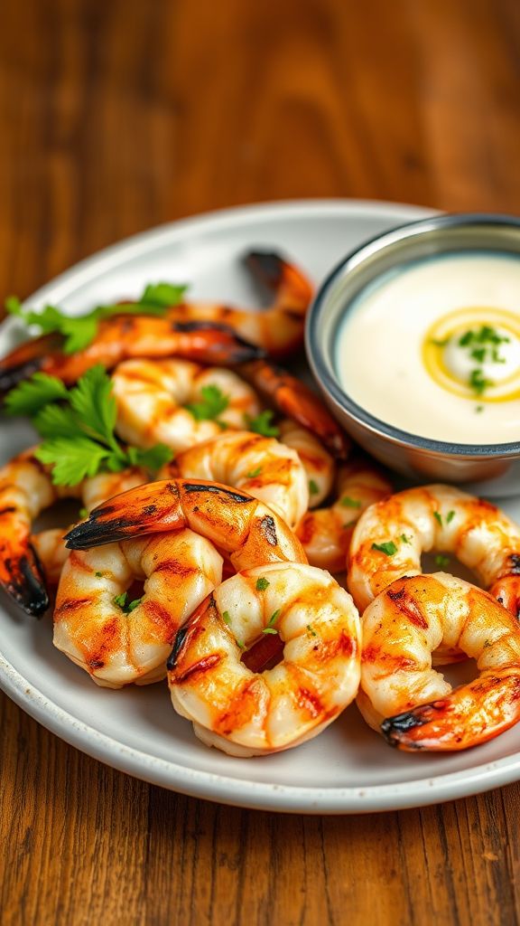 Grilled Shrimp with Garlic Aioli