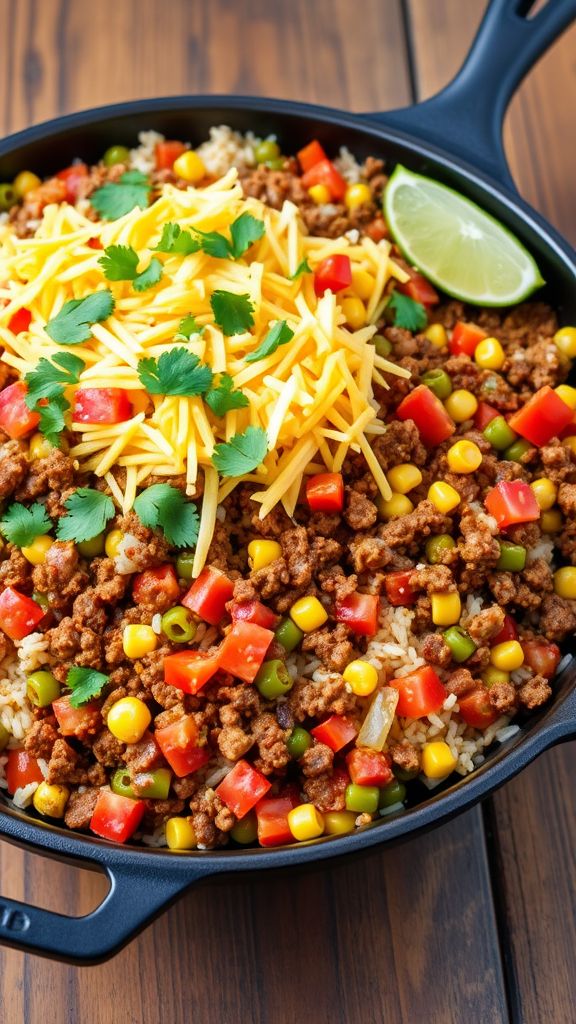 Ground Beef Taco Skillet  