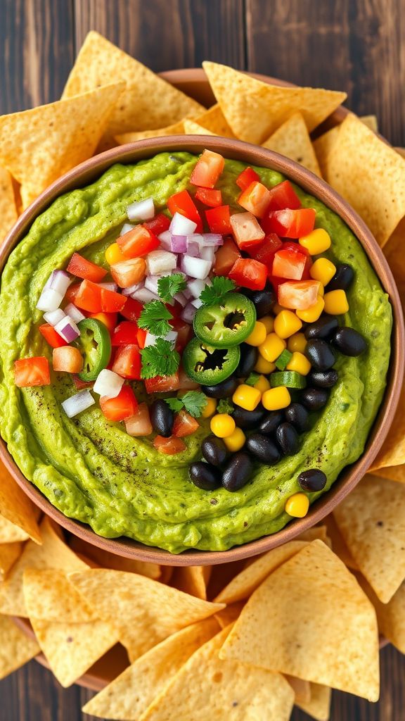 Guacamole and Salsa Fiesta Bowl  