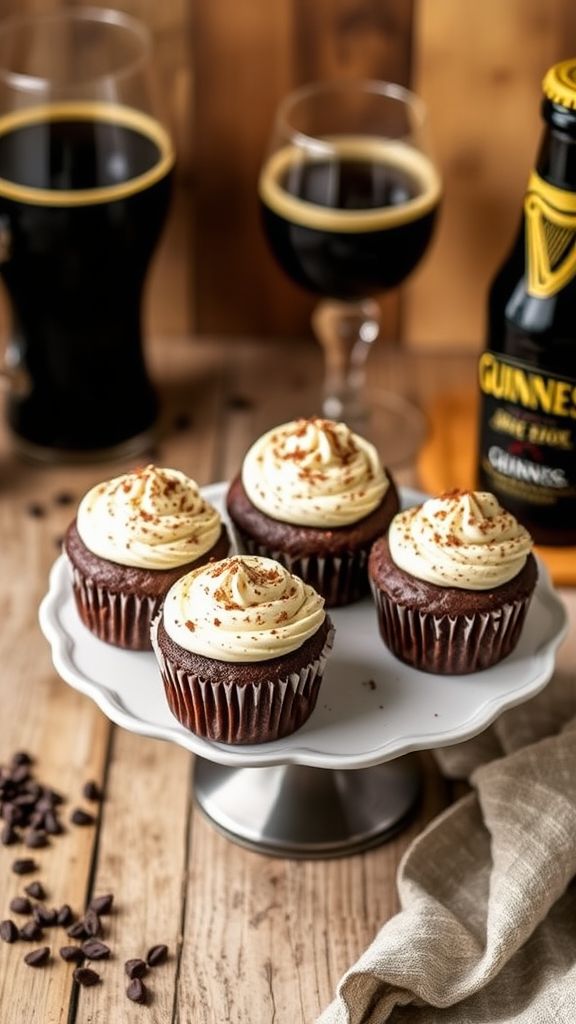 Guinness Chocolate Stout Cupcakes  