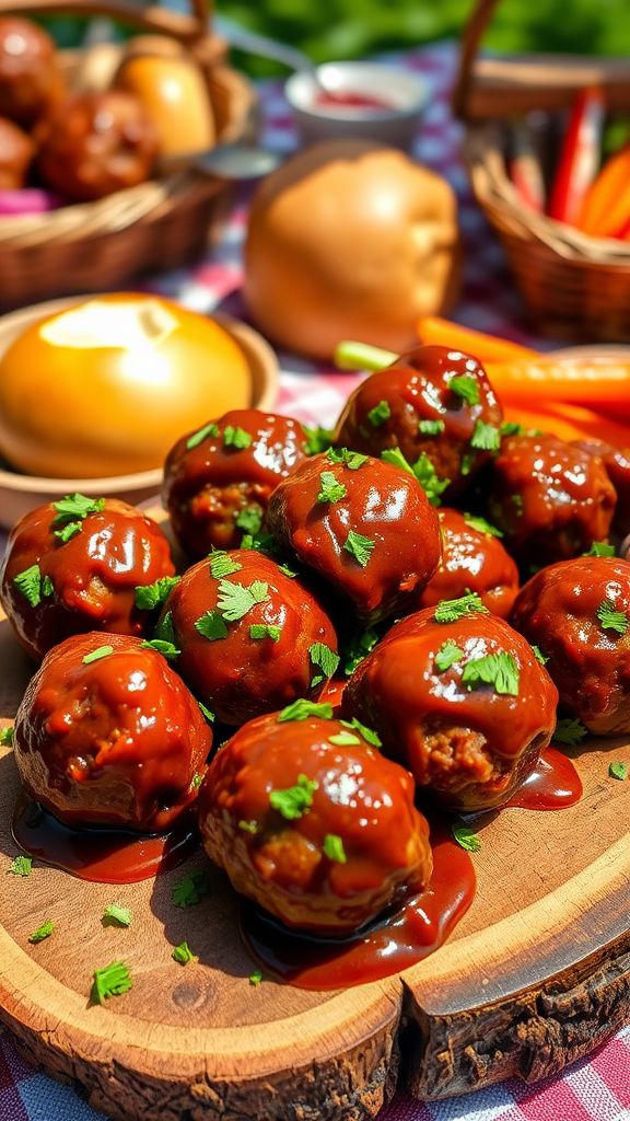 Hail Mary BBQ Meatballs