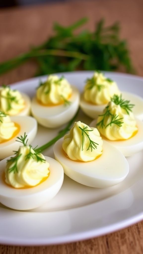 Hard-Boiled Eggs with Dill Butter