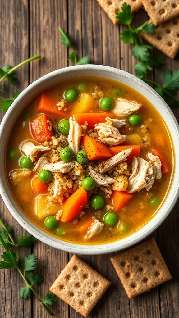 Hearty Chicken Quinoa Soup  