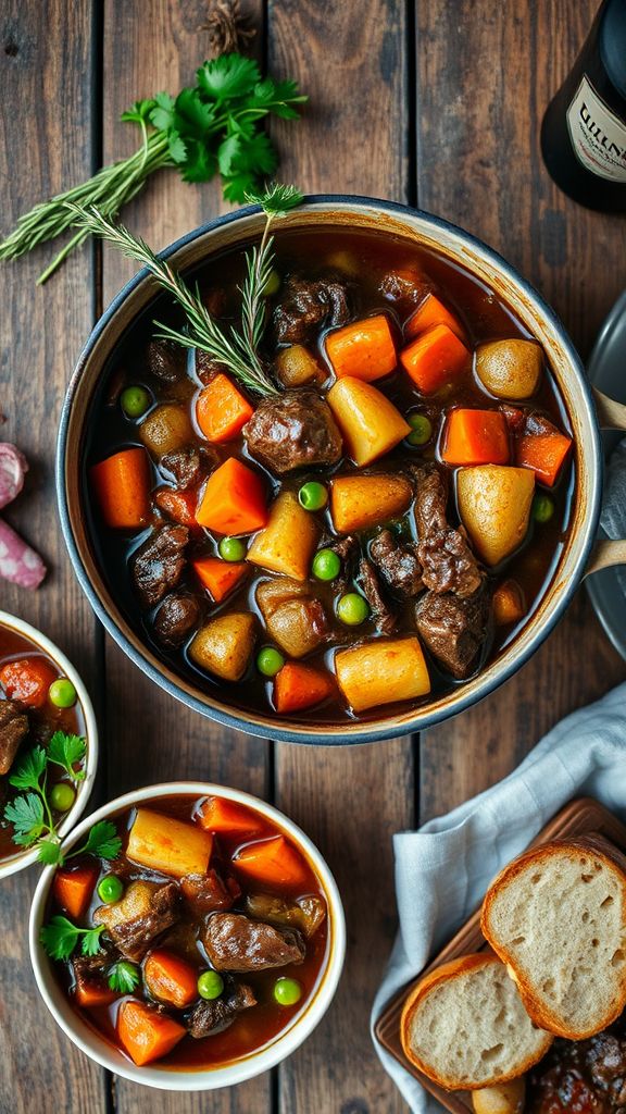 Hearty Irish Beef and Guinness Stew  