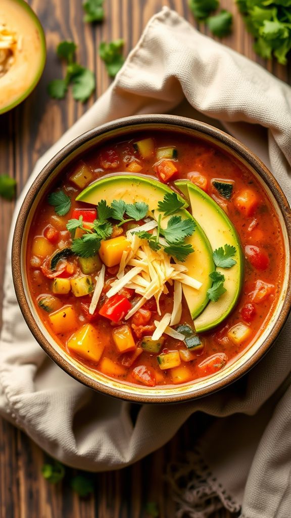 Hearty Veggie Keto Taco Soup