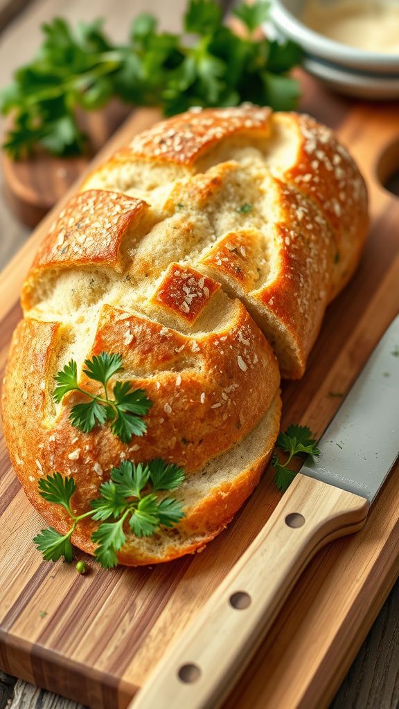 Herb-Infused Parmesan Bread