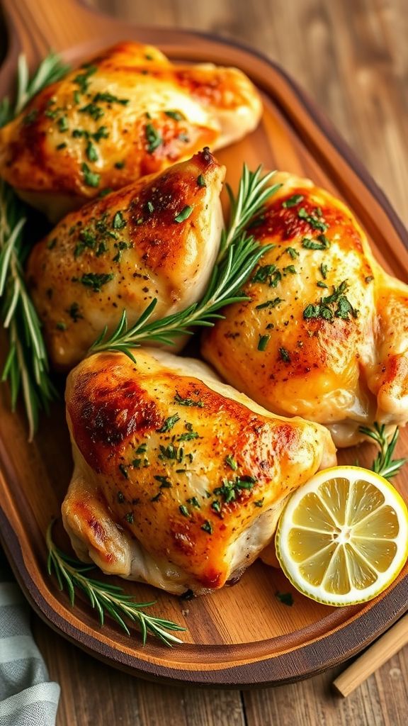 Herb-Roasted Chicken Thighs  