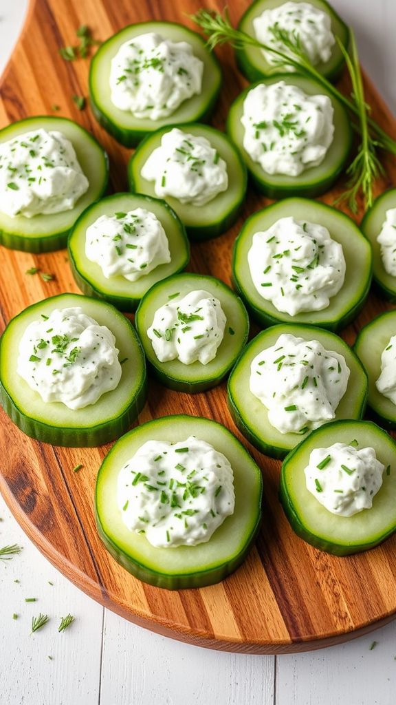 Herbed Cream Cheese Cucumbers  