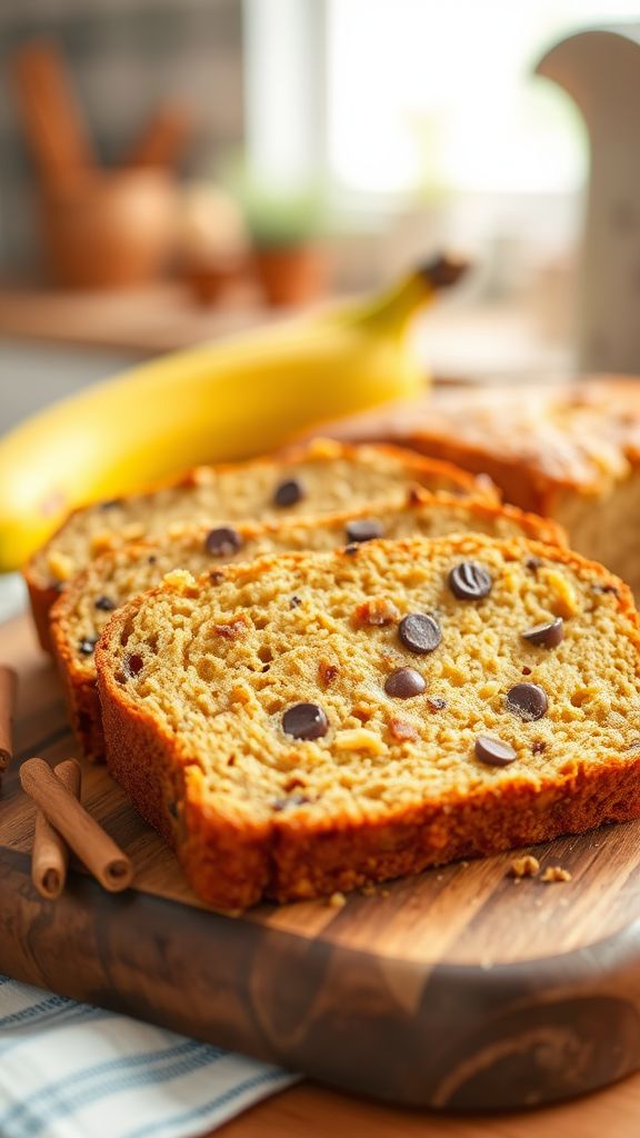 High-Protein Banana Bread Slices  