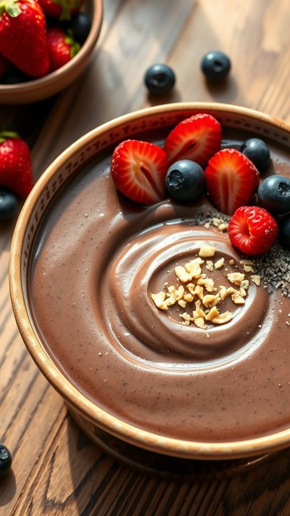 High-Protein Chocolate Chia Pudding  