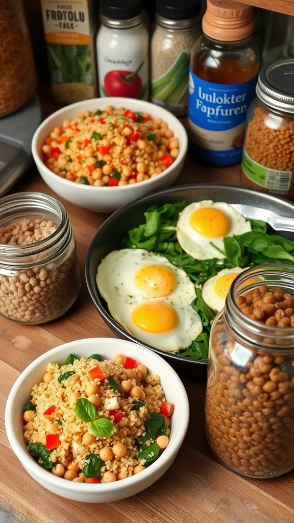 high-protein pantry meals using staple ingredients