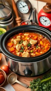 high-protein slow cooker meals for busy days